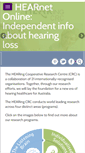 Mobile Screenshot of hearingcrc.org
